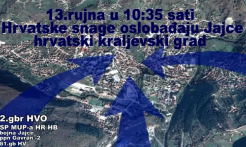 13. rujna 1995., u operaciji “Maestral”, u jutarnjim satima 2. gardijska brigada HVO i specijalna policija MUP Hrvatske Republike Herceg-Bosne, te bojna HVO Jajce, PPN “Gavran 2” i 81. gardijska bojna HV, ulaze u Jajce te u 10:35 sati ovladavaju gradom Jajce.