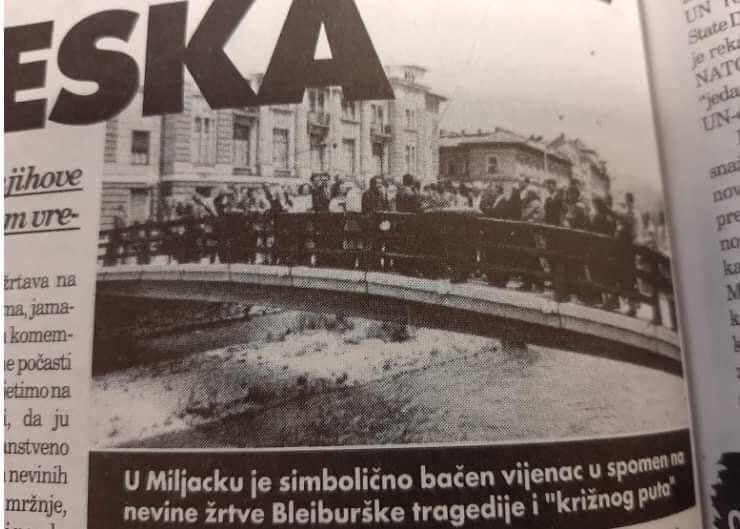 ŽALOSTI KOLIKO JE GLAVNI GRAD BIH NAPREDOVAO U NETOLERANCIJI I MRŽNJI:  U Sarajevu je 1995. prvi put održan program sjećanja na žrtve Bleiburga BiH