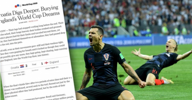 POBJEDA NAD ENGLEZIMA/New York Times je napisao najljepši tekst o pobjedi Hrvatske protiv Engleske