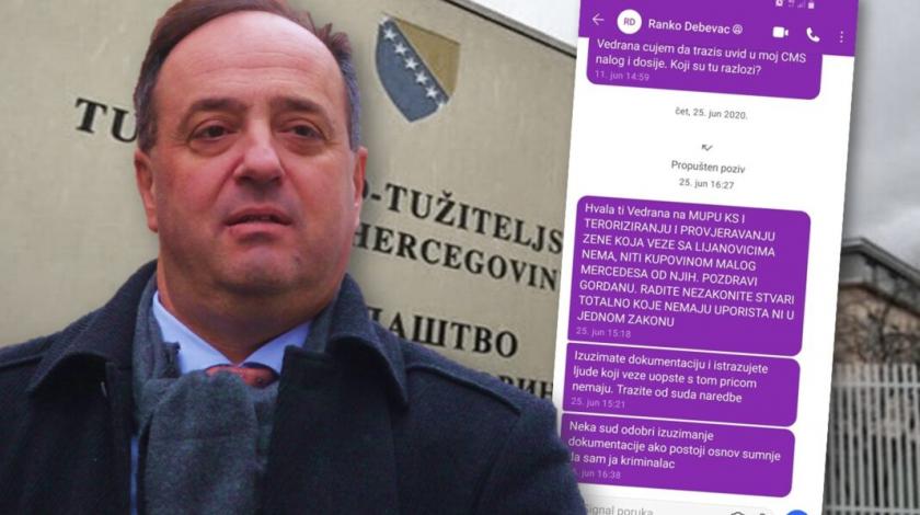 Otkrivene poruke koje je predsjednik Suda BiH slao tužiteljici koja ga istražuje: “Pozdravi Gordanu”