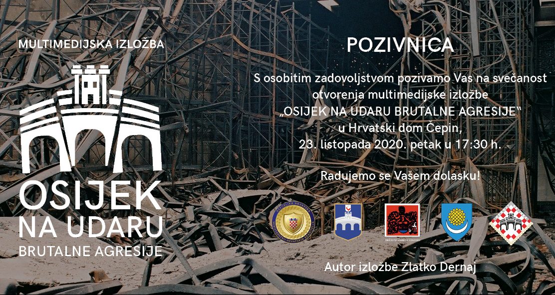 Svečano otvorenje izložbe o agresiji na Osijek 23. listopada u Hrvatskom domu Čepin