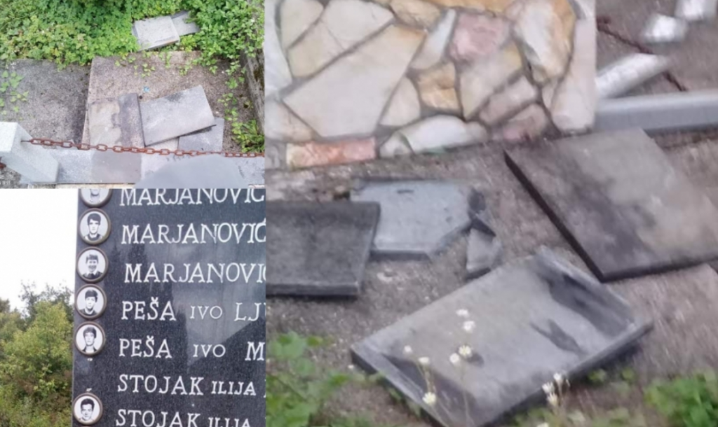 TRAVNIK: U Čuklama oštećen spomenik poginulim Hrvatima
