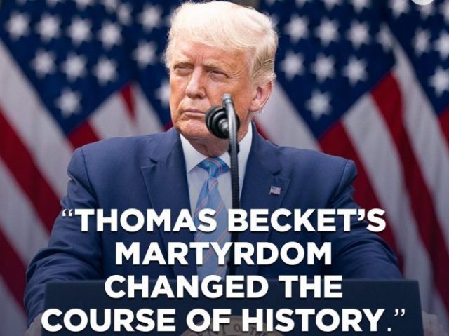 Proglas Donalda J. Trumpa na 850. godišnjicu mučeništva svetog Tome Becketa