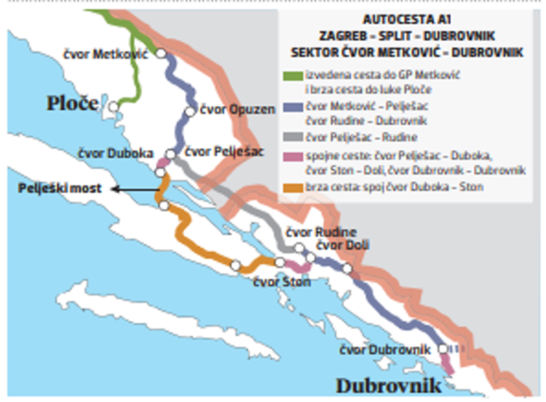 NOVI PROJEKT HRVATSKIH AUTOCESTA  Gradi se najskuplja dionica autoceste do Dubrovnika, kilometar 26 milijuna eura