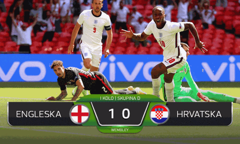 ENGLESKA – HRVATSKA 1:0  Poraz Hrvatske na startu Eura, Sterling junak Engleske