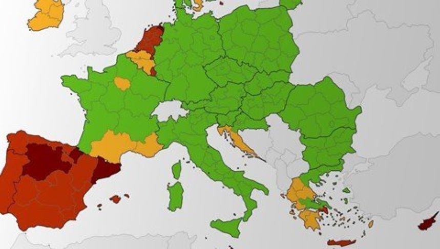 Hrvatska obala više nije zelena na novoj koronakarti Europske unije