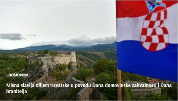 Misna slavlja diljem Hrvatske u povodu Dana domovinske zahvalnosti i Dana branitelja