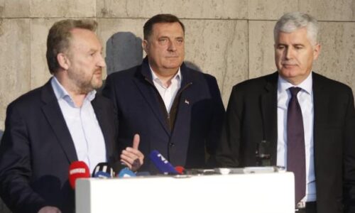 Stabilizacija stanja u BiH nemoguća je bez međunarodnih posrednika