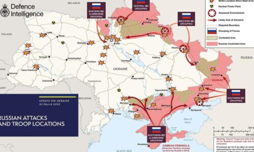Objavljena najnovija karta ruskih napada u Ukrajini