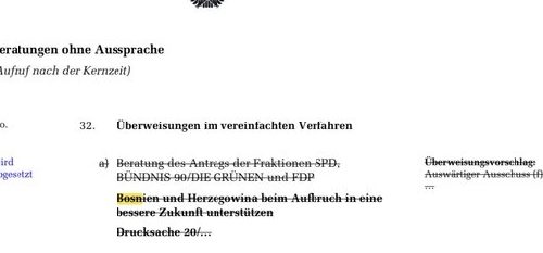 Istraga.ba: SPD odustao od planirane rezolucije o BiH u Bundestagu