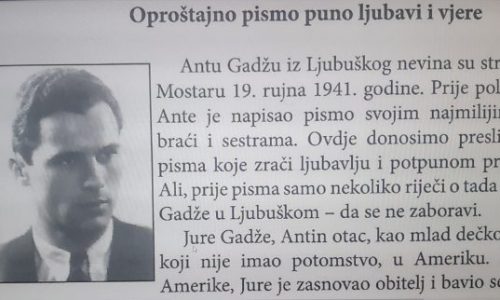Kako je ime Ante Gadže iz Ljubuškog dospjelo na popis žrtava Jasenovca?!