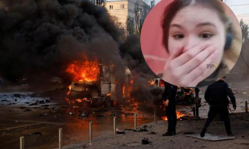 VIDEO Potresna snimka iz Kijeva: Djevojka snimila trenutak napada na glavni grad