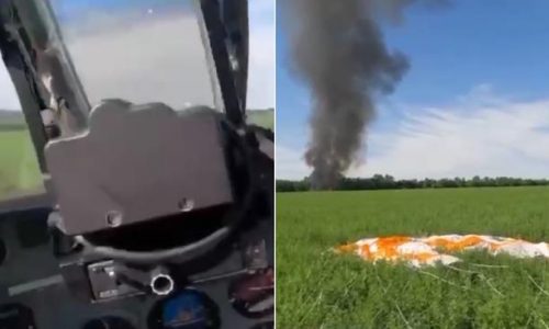 VIDEO/Objavljena snimka s kacige ruskog pilota: Avion mu je pogođen, on se katapultirao