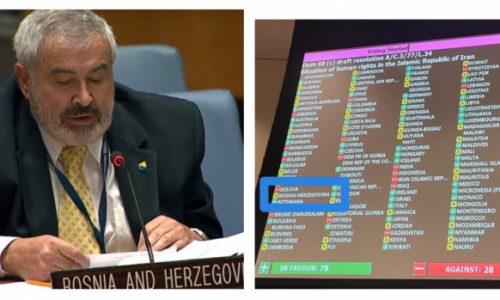 EU osudila što Komšićev veleposlanik nije podržao Rezoluciju UN o kršenje ljudskih prava u Iranu