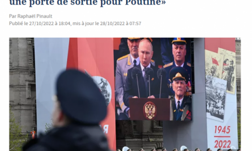 IZ STRANIH MEDIJA: LE FIGARO: “Mudrost zahtijeva pronalaženje izlaza za Putina”
