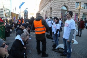 03.02.2023., Zagreb - Svake prve subote u mjesecu molitelji se vracaju na Trg Bana Jelacica. Photo: Zeljko Hladika/PIXSELL