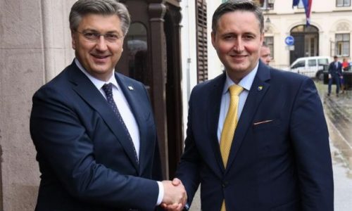 ZAGREB/Plenković s Bećirovićem o EU putu i izbornoj reformi