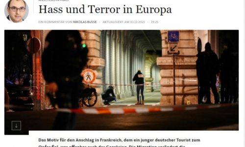 Iz stranih medija/FAZ: Migracije, mržnja, rat u Gazi i islamski terorizam u Europi