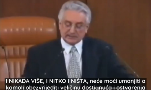 Prvi hrvatski predsjednik dr. Franjo Tuđman točno je predvidio današnje stanje Hrvatske!…Ovo Hrvatska nikada ne smije dozvoliti…