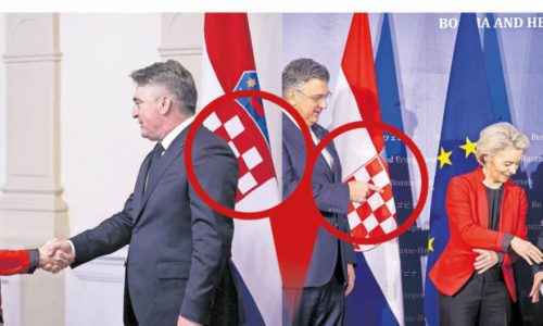 Krivotvorenu zastavu Hrvatske stavili u Predsjedništvo kako bi izmislili skandal s Plenkovićem