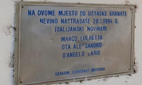 Na dvama spomenicima u Mostaru Hrvate se pogrdno vrijeđa