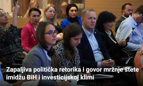 Zapaljiva politička retorika i govor mržnje štete imidžu BiH i investicijskoj klimi