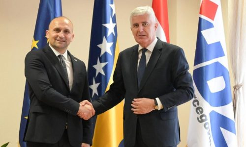 Čović i Anušić razgovarali o značaju euroatlanskih integracija za BiH i važnosti potpore Hrvatske u tom procesu