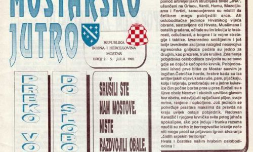 HRS Tko je oslobodio Mostar 1992. čitajte u “Mostarskom jutru”