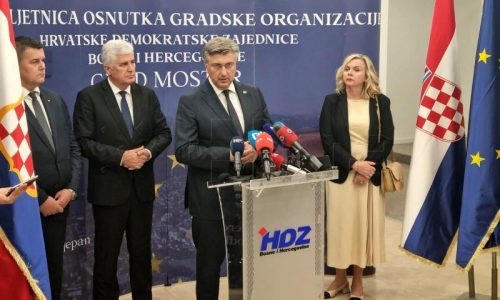 PLENKOVIĆ U MOSTARU: Hrvatska želi što bržu dinamiku pristupanja BiH EU uz rješavanje hrvatskog pitanja