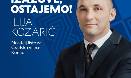 (Foto)22.09.2024.godine. Ovaj predizborni skup HDZ BIH se održava povodom lokalnih izbora u gradu Konjicu