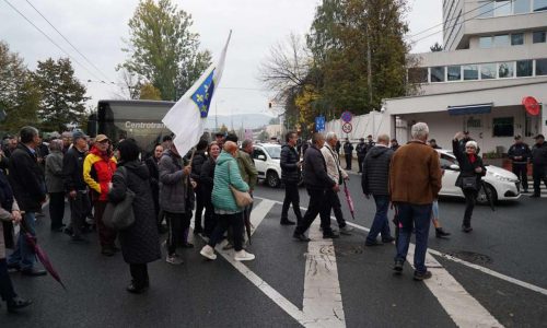 Okupio se mali broj ljudi Mala, gotovo nikakva potpora skupu protiv Schmidta i za ustroj bošnjačke BiH