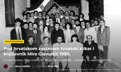 Slikar i književnik Miro Glavurtić, koji je velik dio života proveo u Beogradu: pod hrvatskom zastavom godine 1990.