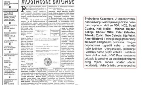 Darko Juka: Preslika iz ”Mostarskoga jutra” iz rujna 1992. razotkriva krivotvorine o Prvoj mostarskoj brigadi