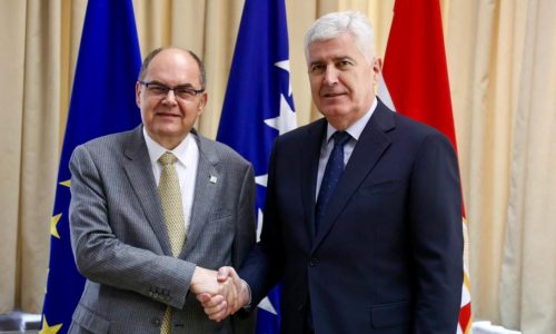 Čović i Schmidt razgovarali o političkoj stabilnosti, izbornim reformama i eu. putu BiH