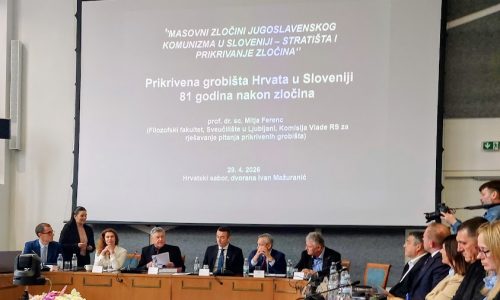 Okrugli stol u Hrvatskom Saboru na temu Masovni zločini jugoslavenskog komunizma u Sloveniji – stratišta i prikrivanje zločina