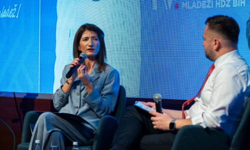 FOTO Filipović u Vitezu predstavila temeljna usmjerenja izbornog programa HDZ BiH
